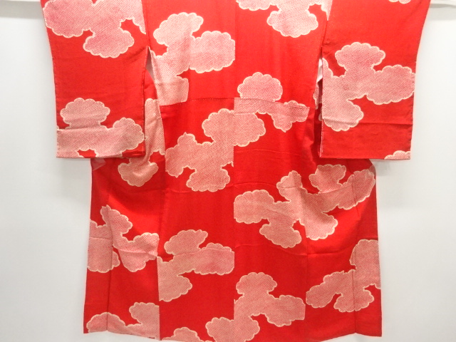 JAPANESE KIMONO / ANTIQUE JUBAN / CLOUD & HITTA PATTERN